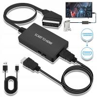 KABEL ADAPTER KONWERTER Z SCART DO EURO HDMI TELEWIZOR DVD 720P/1080P