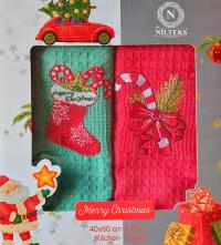 Ściereczki ręczniki świąteczne 2 sztuki ścierki świąteczne