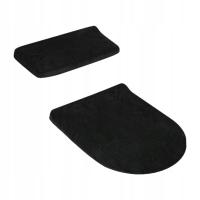 Zestaw nakładek na siedzisko pokrywy sedesu Domowy wygodny uniwersalny antypoślizgowy czarny