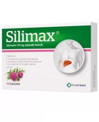 Silimax 70 mg 36 kapsułek dolegliwości wątroby