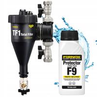 Separator Zanieczyszczeń Filtr magnetyczny 28mm Fernox TF1 + Inhibitor F9