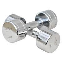 HANTLE CHROMOWANE 2X 4 KG TRENINGOWE RADEŁKOWANE JUST7GYM