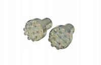 Светодиодная лампа BA15D 12V 1W красная-2 шт. - БЕЗ ЕЭК