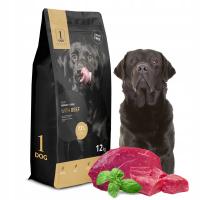 SUCHA KARMA DLA PSA Z WOŁOWINĄ ŚREDNIE DUŻE RASY 12KG 1DOG MONOBIAŁKOWA