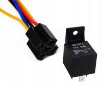 РЕЛЕ 40А 12В JD1914 5 PIN С ГНЕЗДОМ АВТОМАТ ДНЕВНОГО СВЕТА ДРЛ