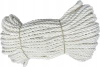 Lina bawełniania kręcona żeglarska sznur 10mm 50m