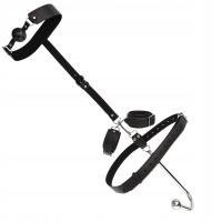 БДСМ жгут с анальным крюком и наручниками и кляпом секс гаджет для пар