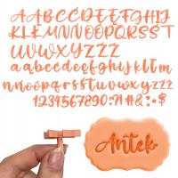 ALFABET LITERY ODCISKANIA masie cukrowej DUŻY KISS + ORGANIZER