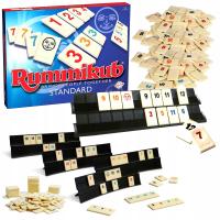 Rummikub Standard Gra liczbowa planszowa logiczna rodzinna wersja 4 graczy