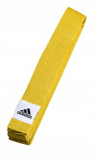 Пояс каратэ тхэквондо дзюдо Adidas желтый 220 см