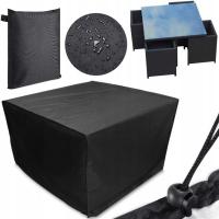 WODOODPORNY DUŻY POKROWIEC PLANDEKA NA MEBLE OGRODOWE STÓŁ KRZESŁA 123CM