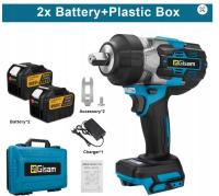 Klucz udarowy Bezszczotkowy moc 2800Nm akumulatorowy 2 baterie GISAM +box