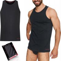 HENDERSON podkoszulek męski koszulka na ramiączkach z lycrą czarny