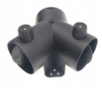 TRÓJNIK Y FI 75/75/75 Z REGULACJĄ PRZEPŁYWU POWIETRZA