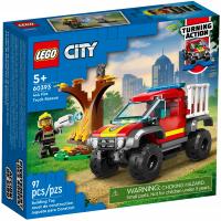 LEGO CITY пожарная машина 4x4 спасательная миссия пожарная команда 97 строительные блоки 5