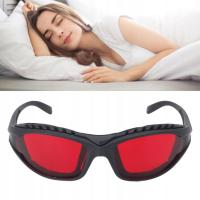 OKULARY Z CZERWONĄ SOCZEWKĄ BLOKUJĄCE NIEBIESKIE ŚWIATŁO ZDROWSZY WZROK SEN