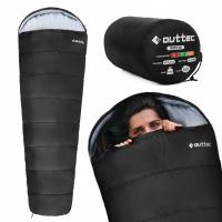 ТУРИСТИЧЕСКИЙ СПАЛЬНЫЙ МЕШОК ЛЕГКИЙ KOODRA С КАПЮШОНОМ КРУГЛЫЙ ГОД OUTTEC