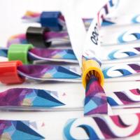 OPASKI REKLAMOWE z nadrukiem kolorowym Z LOGO fullcolor EVENTOWE 50szt