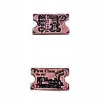 KOLEJOWA MIEDZIANA METALOWA MONETA 1 SZT RPG LARP