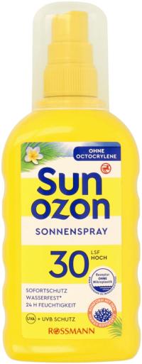 SUNOZON SPRAY PRZECIWSŁONECZNY SPF30 UVA + UVB 200ml