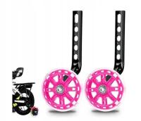 KÓŁKA BOCZNE PODPOROWE DO ROWERU DLA DZIECI RÓŻOWE 12-20 CALI