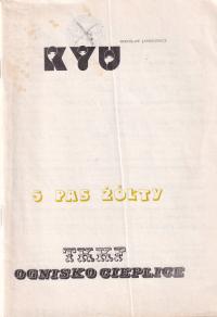 KYU 5 пояс желтый TKKF костер теплице дзюдо