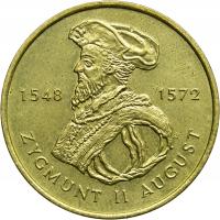 Polska, 2 złote 1996, Zygmunt II August, st. 2+/1-