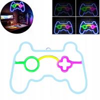 LAMPKA GAME PAD MULTIKOLOR NA PLEXI ŚCIEMNIACZ + USB DEKORACJA PREZENT NEON