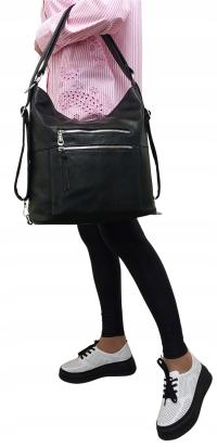 FILROW TOREBKA - PLECAK DAMSKI TOREBKA 2W1 MIEJSKA KLASYCZNA