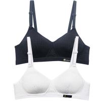 BIUSTONOSZ STANIK DLA NASTOLATKI BEZ FISZBIN CZARNY BIAŁY