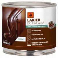 АКРИЛОВЫЙ ПОЛИУРЕТАНОВЫЙ ЛАК ДЛЯ ДЕРЕВА 0.2 L MAT