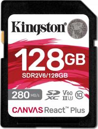 Karta pamięci SD Kingston REACT PLUS 128 GB 280/100 MB/s V60