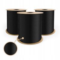 Lina Linka Żeglarska POLIPROPYLENOWA 5mm Pleciona Uniwersalna CZARNA 100 m