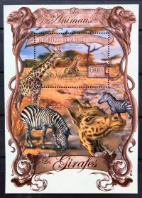 Gwinea 2013 ** blok - żyrafy