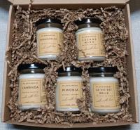 Zestaw Prezentowy Świece Sojowe Zapachowe 5x143ml