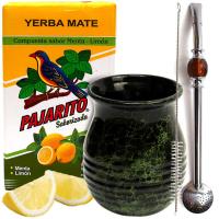 Набор Yerba Mate Pajarito Limon Cab Bombilla