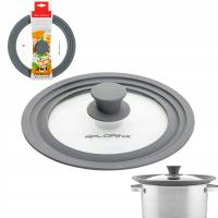 Термостойкая крышка 3в1 с силиконовой крышкой 24, 26, 28 см Florina