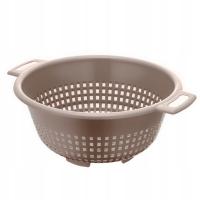 CEDZAK 24cm TAUPE SITKO DO ODCEDZANIA MAKARONU DURSZLAK do płukania owoców