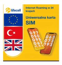 SIM-карта Интернет на карту Германия ЕС Великобритания до 50 ГБ Lifecell starter