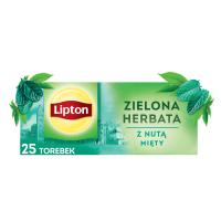 Зеленый экспресс-чай Lipton с мятой 25 пакетиков 32,5 г