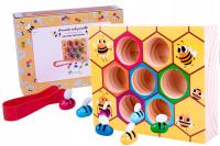 Gra PLASTER MIODU Pszczoły Pszczółki Montessori Zabawka Manualna Logiczna