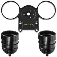 Zestaw - półka zegarów + gumowe osłony licznika i obrotomierza MZ ETZ Lux