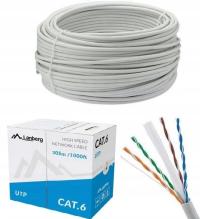 Сетевой кабель Lan RJ45 UTP Kat 6 Ethernet витая пара 100 м интернет-кабель
