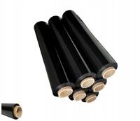 6x 1,5kg folia stretch czarna do owijania paczek palet paczka stretchu