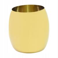 Wiaderko na lód 5L ze stali nierdzewnej Elegancki kształt skorupki jajka Schłodzony napój złoty