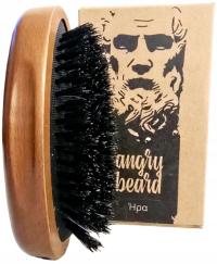 Angry Beard легендарная щетка для бороды с подушкой жесткая щетина кабана 100%