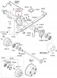 Kia OE 0025926060A odpowietrznik mostu tylnego