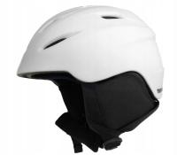 Лыжный шлем для сноуборда регулируемый белый 54-57 см