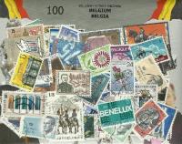 Набор из 100 почтовых марок - Бельгия