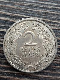 Niemcy, Weimar - 2 Marki 1925 A, SREBRO